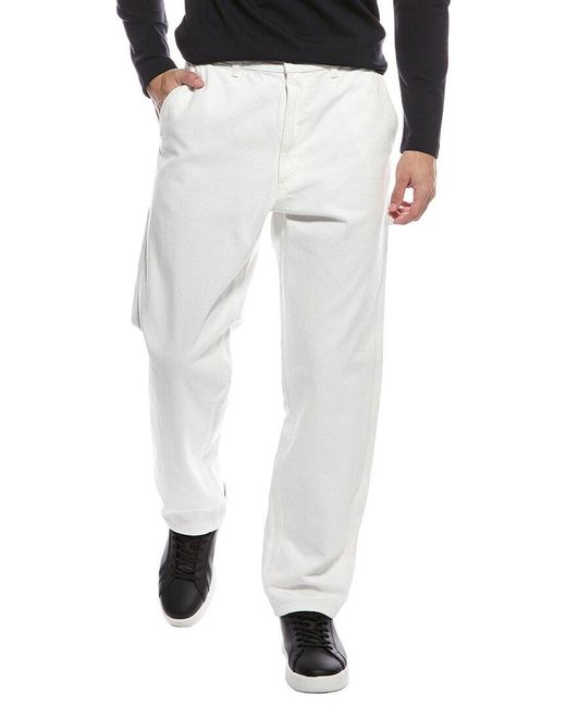 Theory White Carpenter Denim Pant for men