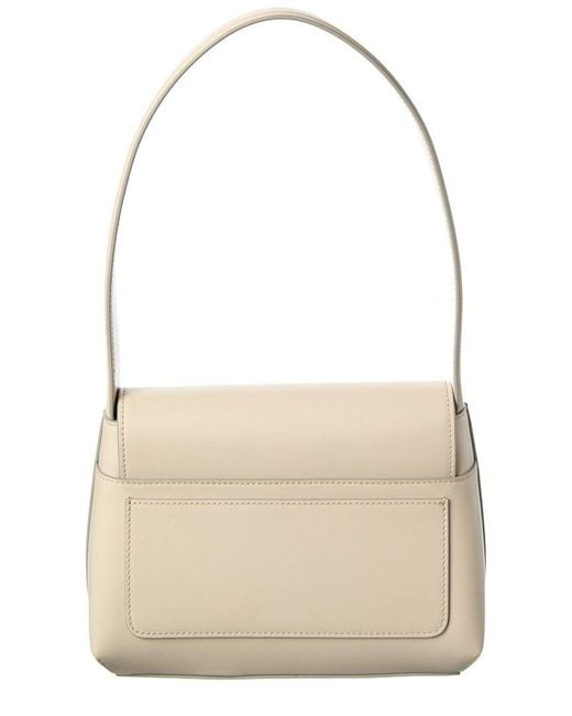 Dolce & Gabbana Natural Dg Logo Leather Shoulder Bag