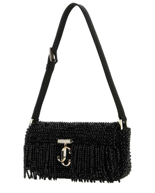 Jimmy Choo Black Avenue Mini Shoulder Bag
