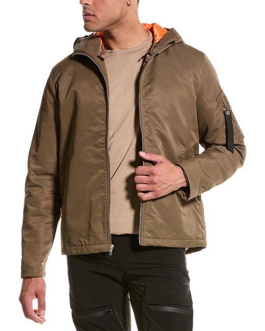 Rag & Bone Brown Manston Hooded Tactic Jacket for men