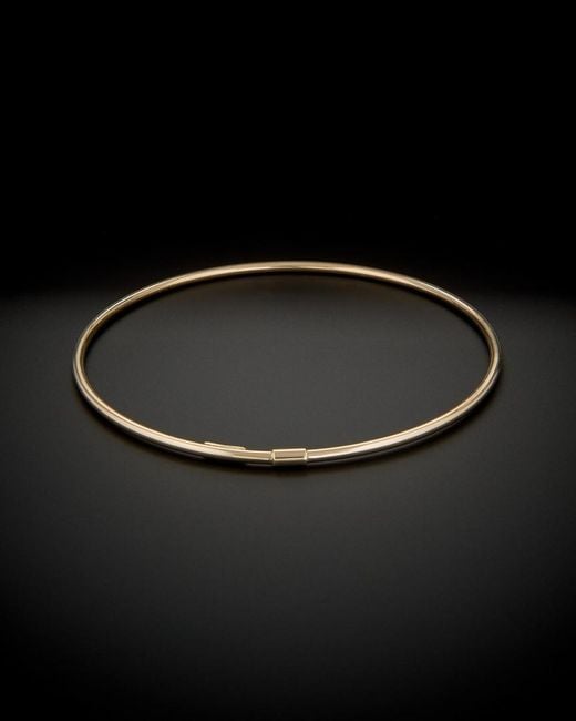 Italian Gold Black 14k Bangle