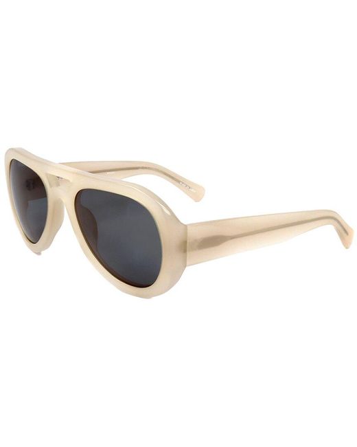 Linda Farrow White Dvn25l 54mm Sunglasses