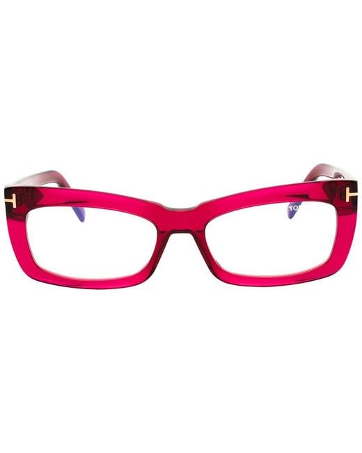 Tom Ford Red 55Mm Optical Frames