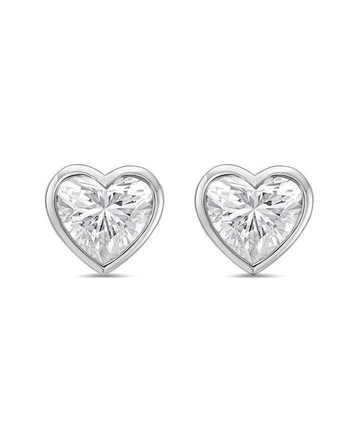 Diana M White Diana M. 14K 4.00 Ct. Tw. Lab-Grown Diamond Stud Earrings