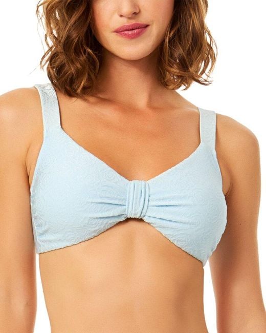 Cece Blue Pearl Knot Top
