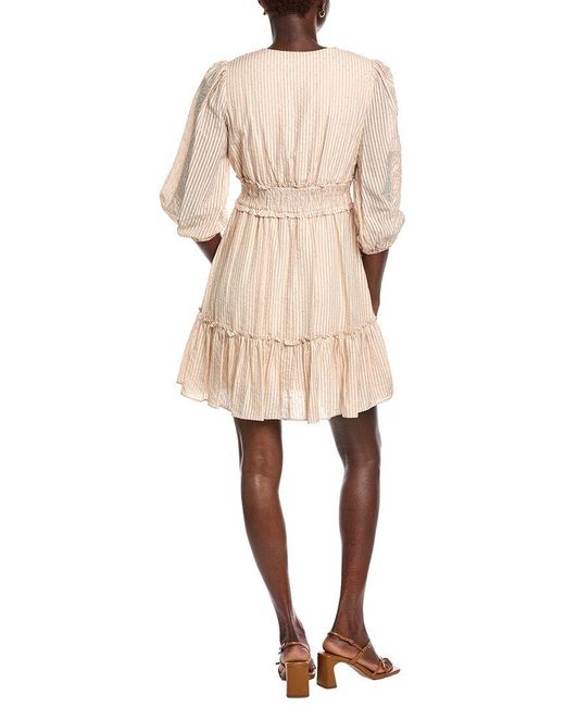 Taylor Natural Solid Mini Dress