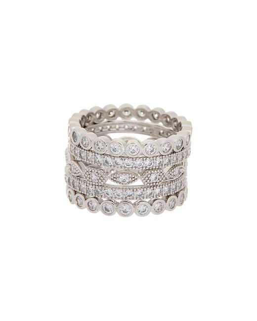 Juvell White 18K Plated Cz Ring