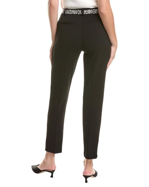 Tahari Black Slim Leg Ankle Pant