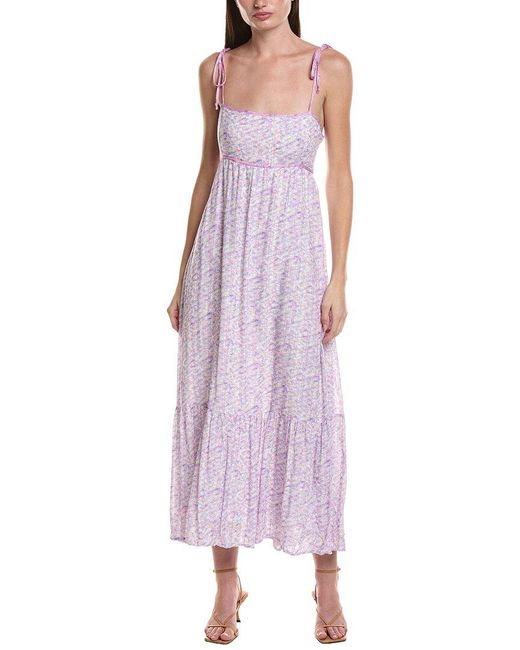 Saltwater Luxe Purple Tank Midi Dress