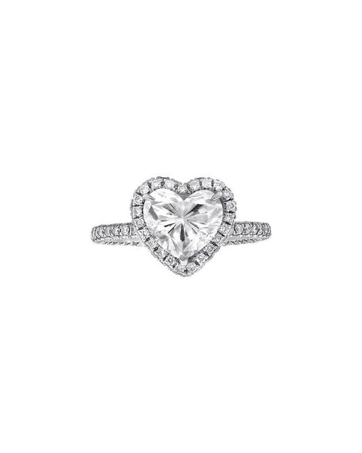 Diana M Fine Jewelry White Gold 2.01 Ct. Tw. Diamond Half-set Ring