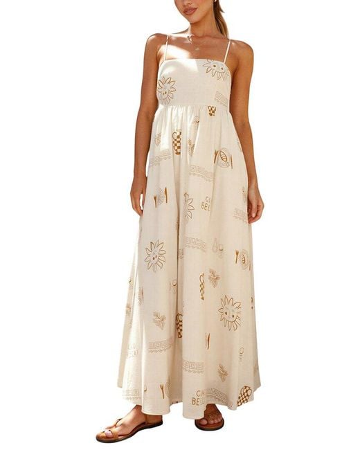 ENJOY PETRA Natural Midi Dress