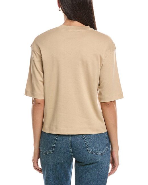 Vince Blue Wide Sleeve Crop T-Shirt
