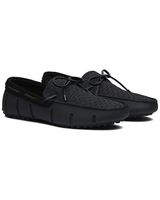 Swims Black The Woven Driver Loafer for men