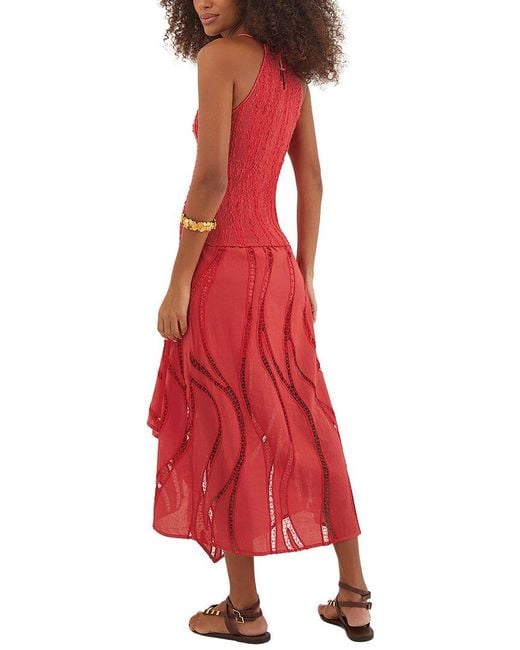 ViX Red Raspberry Belle Midi Dress
