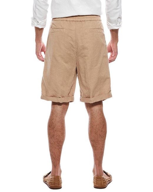 Brunello Cucinelli Natural Linen-Blend Short for men