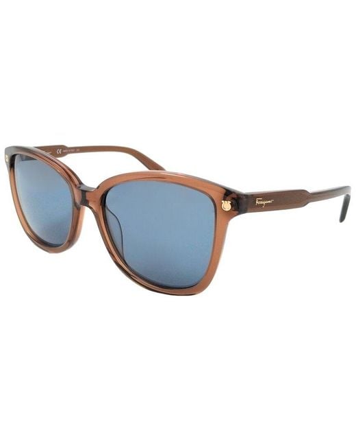 Ferragamo Blue Sf815s 56mm Sunglasses for men