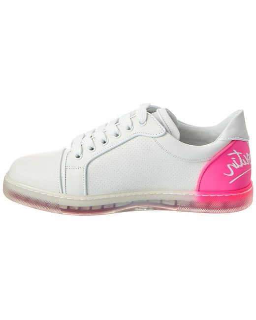 Christian Louboutin White Fun Vieira Leather Sneaker