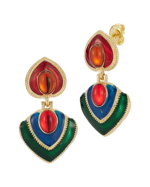 Sphera Milano Multicolor Plated Cz Earrings