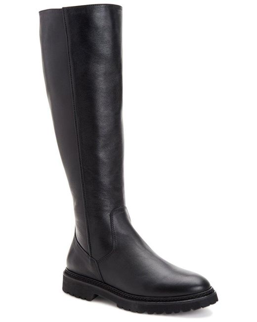 Aquatalia Black Marietta Weatherproof Leather Boot