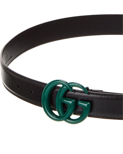 Gucci Gg Leather Belt in Black for Men Lyst UK