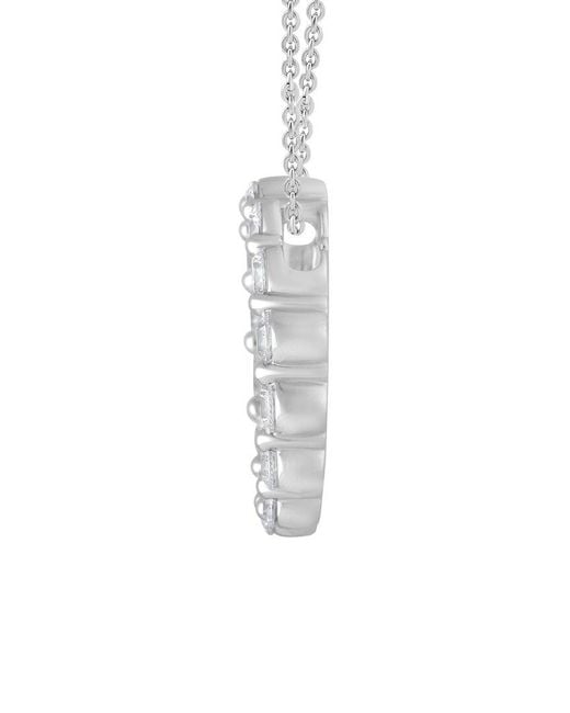 Lab Grown Diamonds Metallic 14k 2.00 Ct. Tw. Lab Grown Diamond Pendant