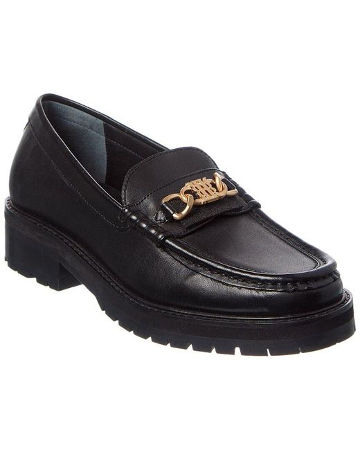Reiss Black Charlotte Leather Loafer