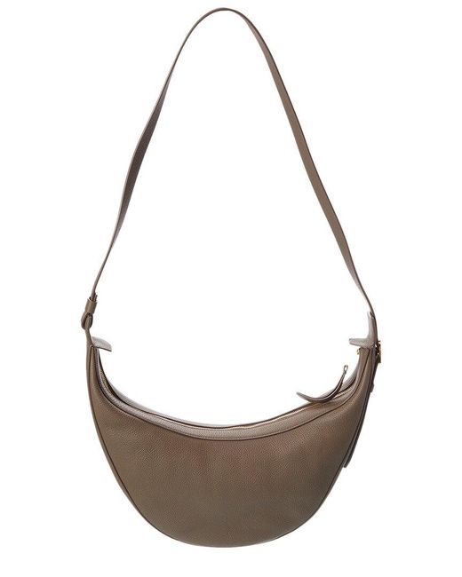 Khaite Metallic Augustina Small Leather Hobo Bag
