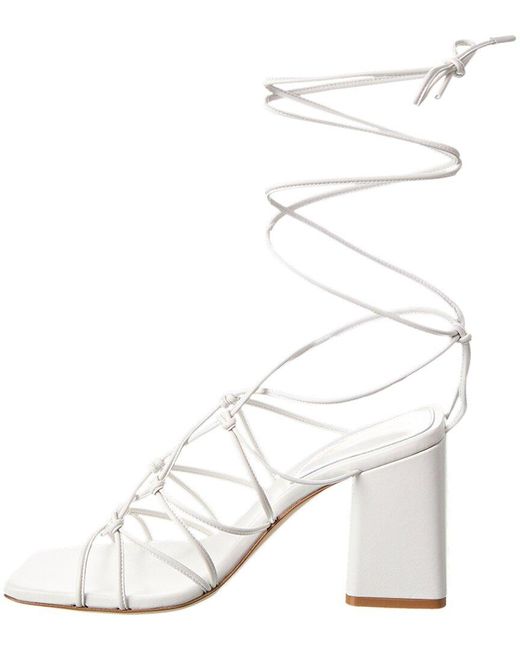 Gianvito Rossi White Minas 85 Leather Sandal