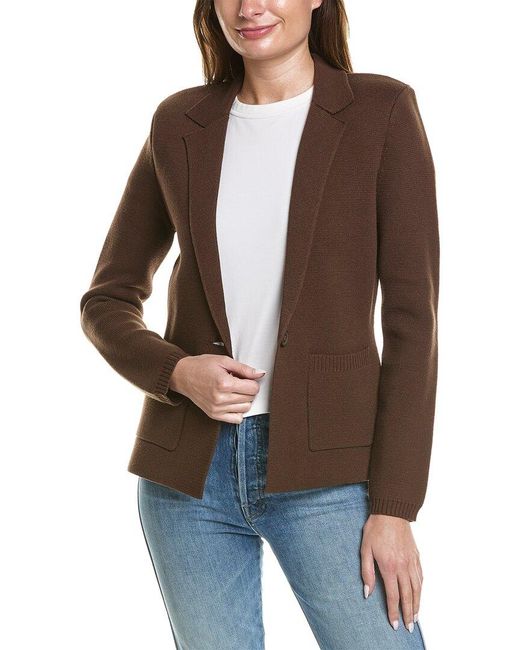 L'Agence Brown Lacey Tailored Blazer