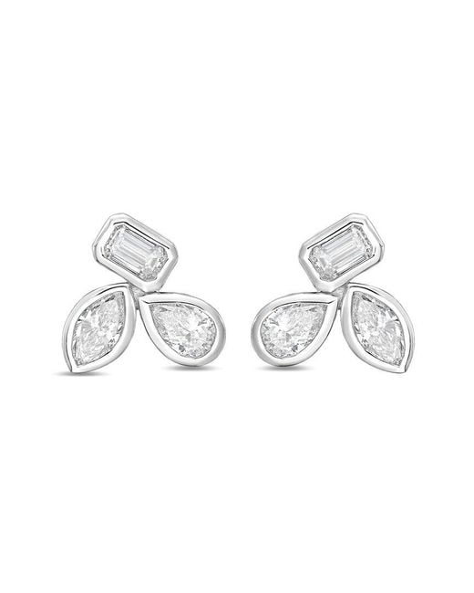 Diana M Metallic Diana M. 14K 5.00 Ct. Tw. Lab-Grown Diamond Stud Earrings