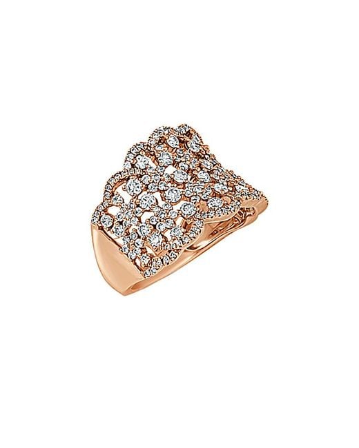 Sabrina Designs White 14K Rose 1.60 Ct. Tw. Diamond Ring