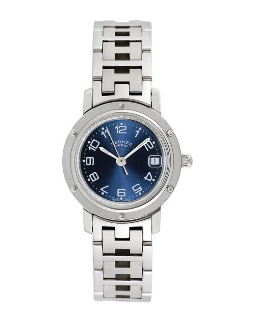 Hermès Blue Clipper Watch, Circa 1990S (Authentic Pre-Owned)