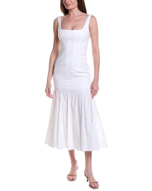 Bardot White Lolita Midi Dress