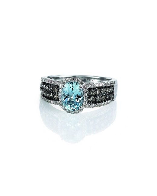 Le Vian White Le Vian 14k 2.61 Ct. Tw. Diamond & Aquamarine Ring