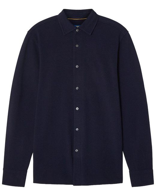 Robert Talbott Blue Lion Long Sleeve Knit Shirt for men