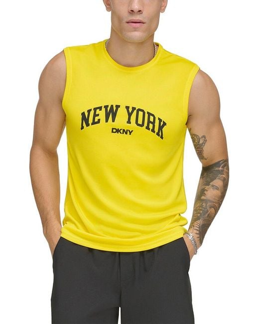DKNY Yellow Rashguard for men