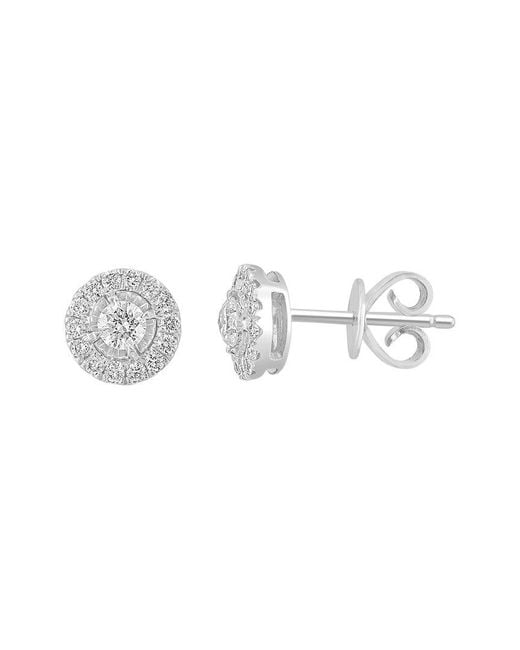 Effy Fine Jewelry White 14K 0.46 Ct. Tw. Diamond Earrings