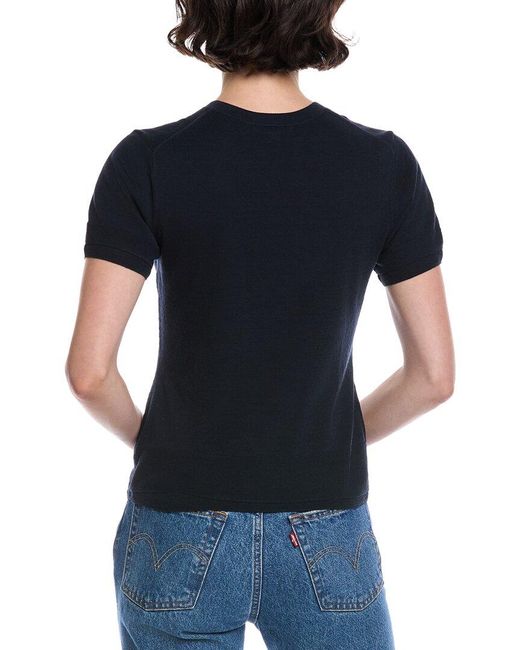 Vince Black Double Layer T-Shirt