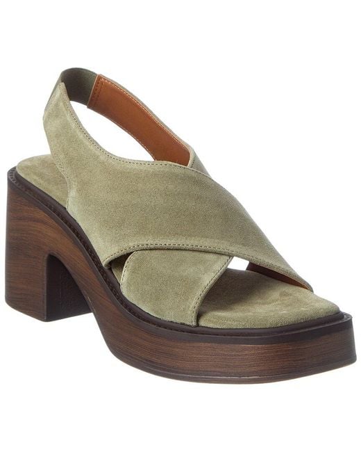 Free People Metallic Cora Platform Leather Clog
