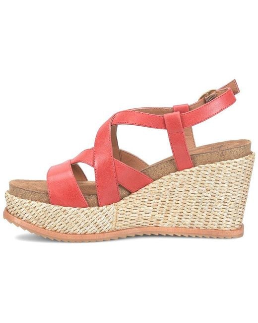 Söfft Pink Devyn Leather Sandal