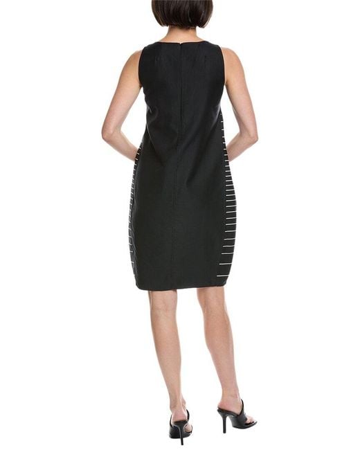 Akris Black Silk-Blend Mini Dress
