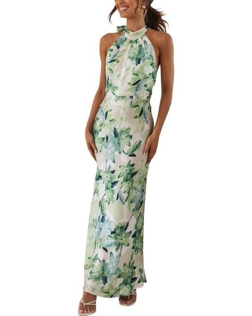 LEON GORI Green Maxi Dress