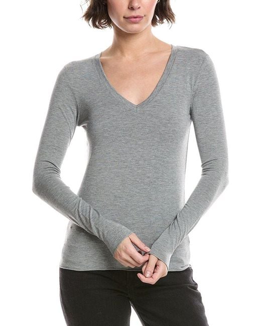 Splendid Gray Bamboo Jersey T-Shirt