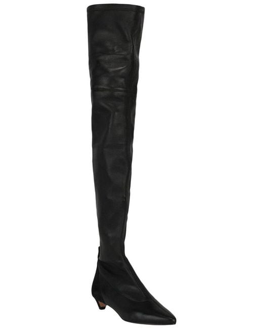 Givenchy Black Leather Over-The Knee Boot