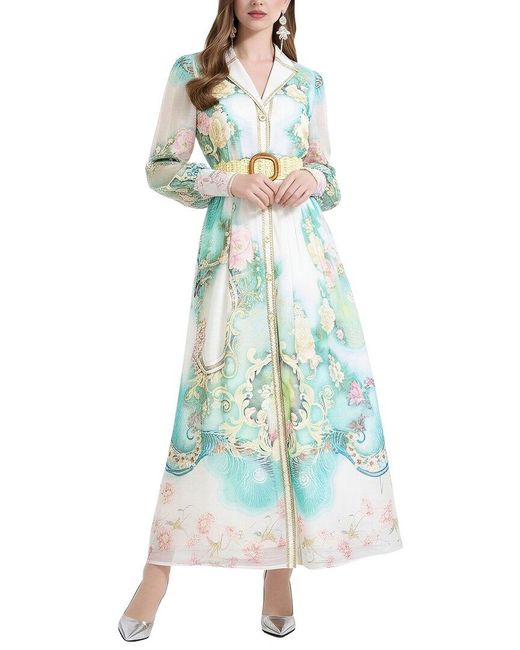 Vincent Blue Maxi Dress