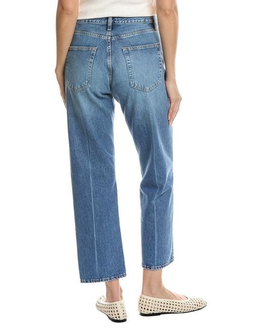 FRAME Blue The Vertical Crop Jean