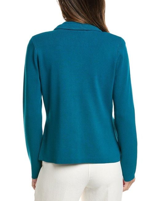 St. John Blue Collared Jacket