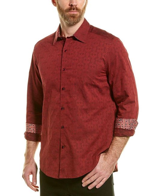 Robert Graham Red Fargo Woven Shirt for men