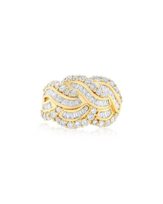 Diana M White Fine Jewelry 18k 2.00 Ct. Tw. Diamond Half-set Ring