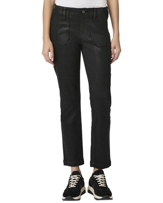 PAIGE Black Mayslie Straight Leg Jogger Jean